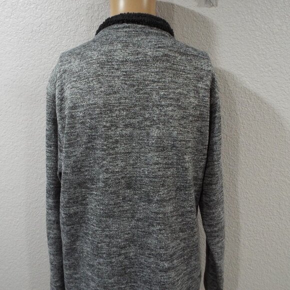 Weatherproof Vintage Men’s Quarter Zip Charcoal Gray Fleece Pullover Sweater XL - Picture 6 of 9